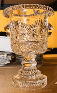 A Waterford Cut Glass Wine Cooler Height 13 inches.