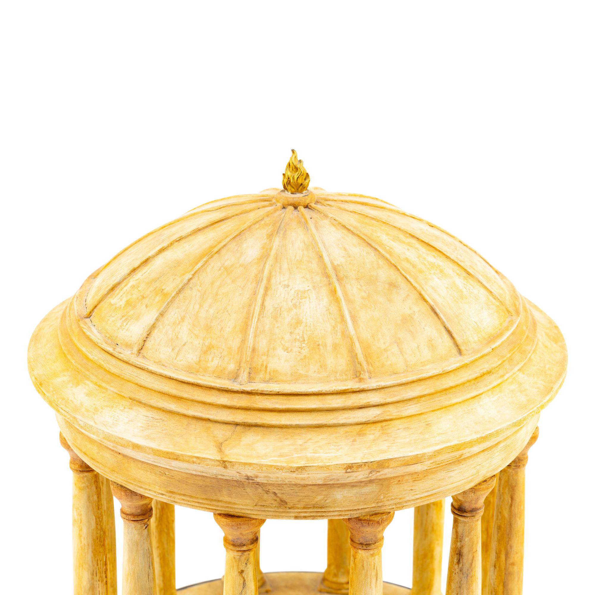 A Painted Wood Model of a Rotunda