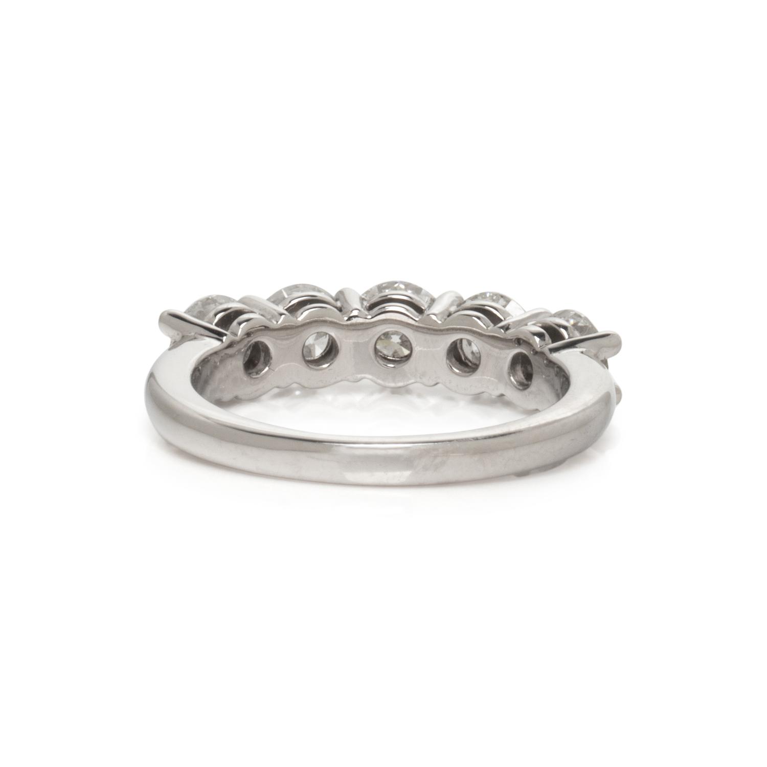 TIFFANY & CO., PLATINUM AND DIAMOND RING