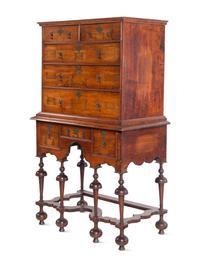 A William and Mary Chest on Stand