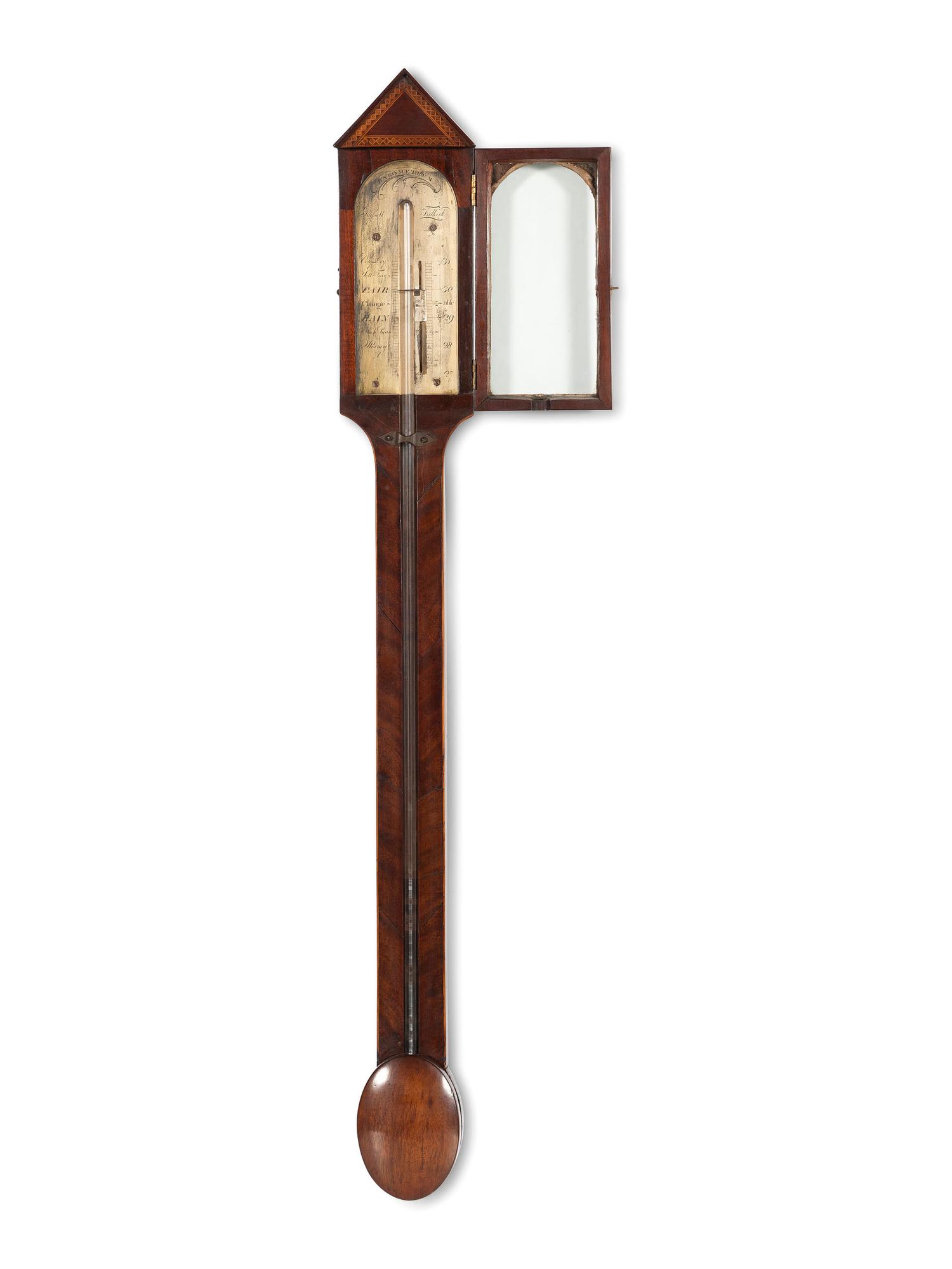 A George III Mahogany Stick Barometer