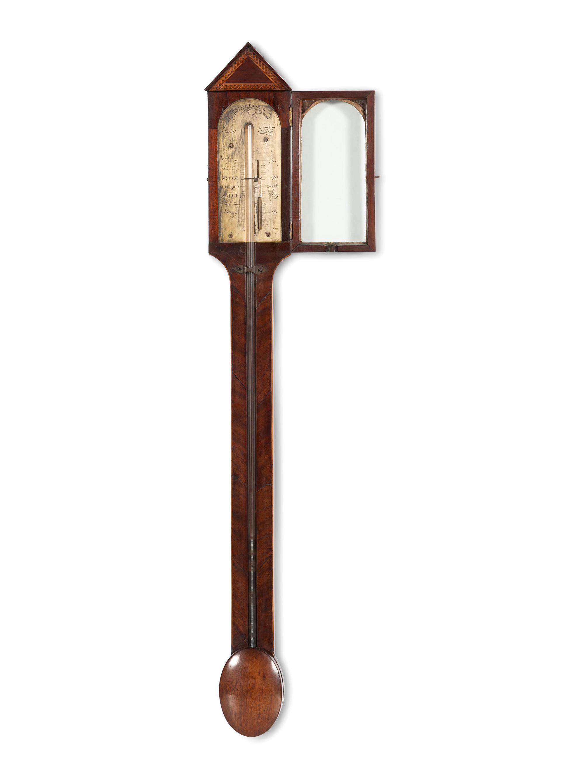 A George III Mahogany Stick Barometer
