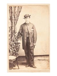 [CIVIL WAR]. CDV of a member of the Signal Corps. Carlisle, PA: Charles A. Saylor, n.d.