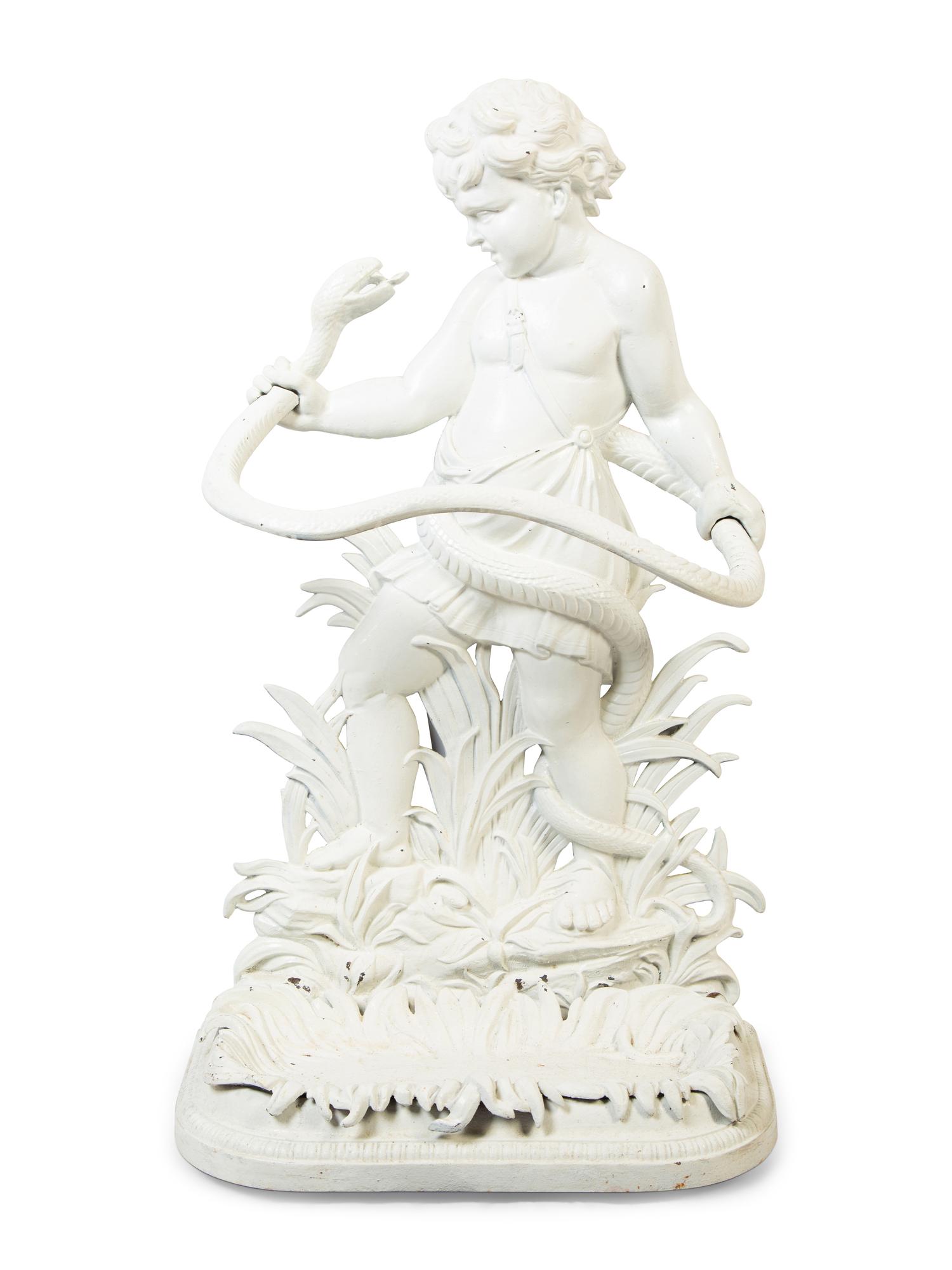 A Victorian Figural Cast Iron Umbrella Stand — EARLY 20TH CENTURY
