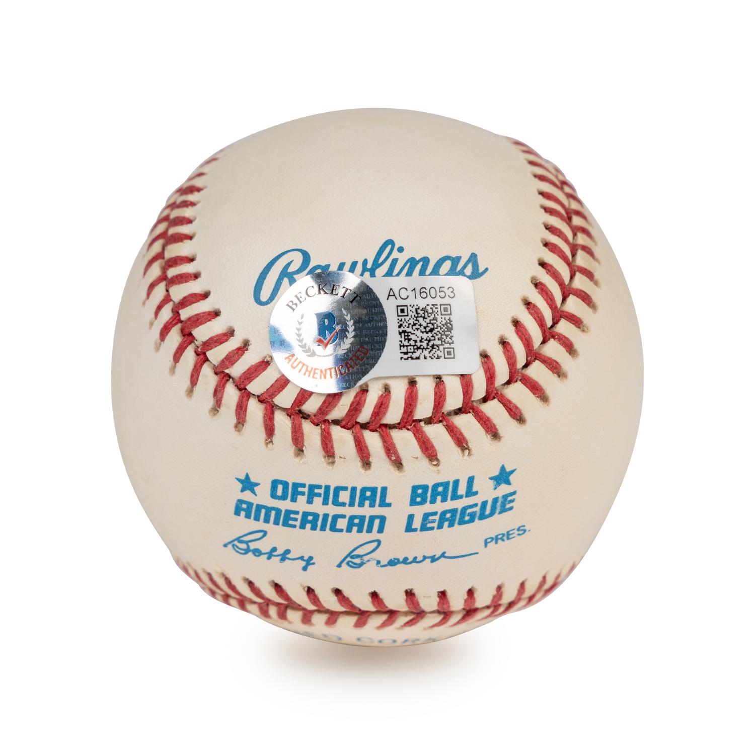 A Joe DiMaggio Single Signed Autograph Limited Edition Baseball (Beckett Authentication Services Letter),
