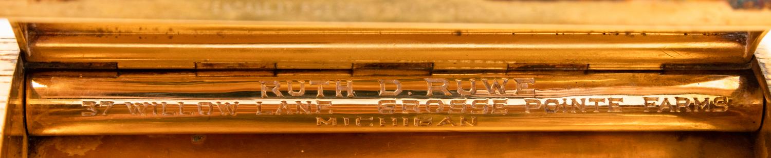 An English Silver-Gilt Cigarette Case