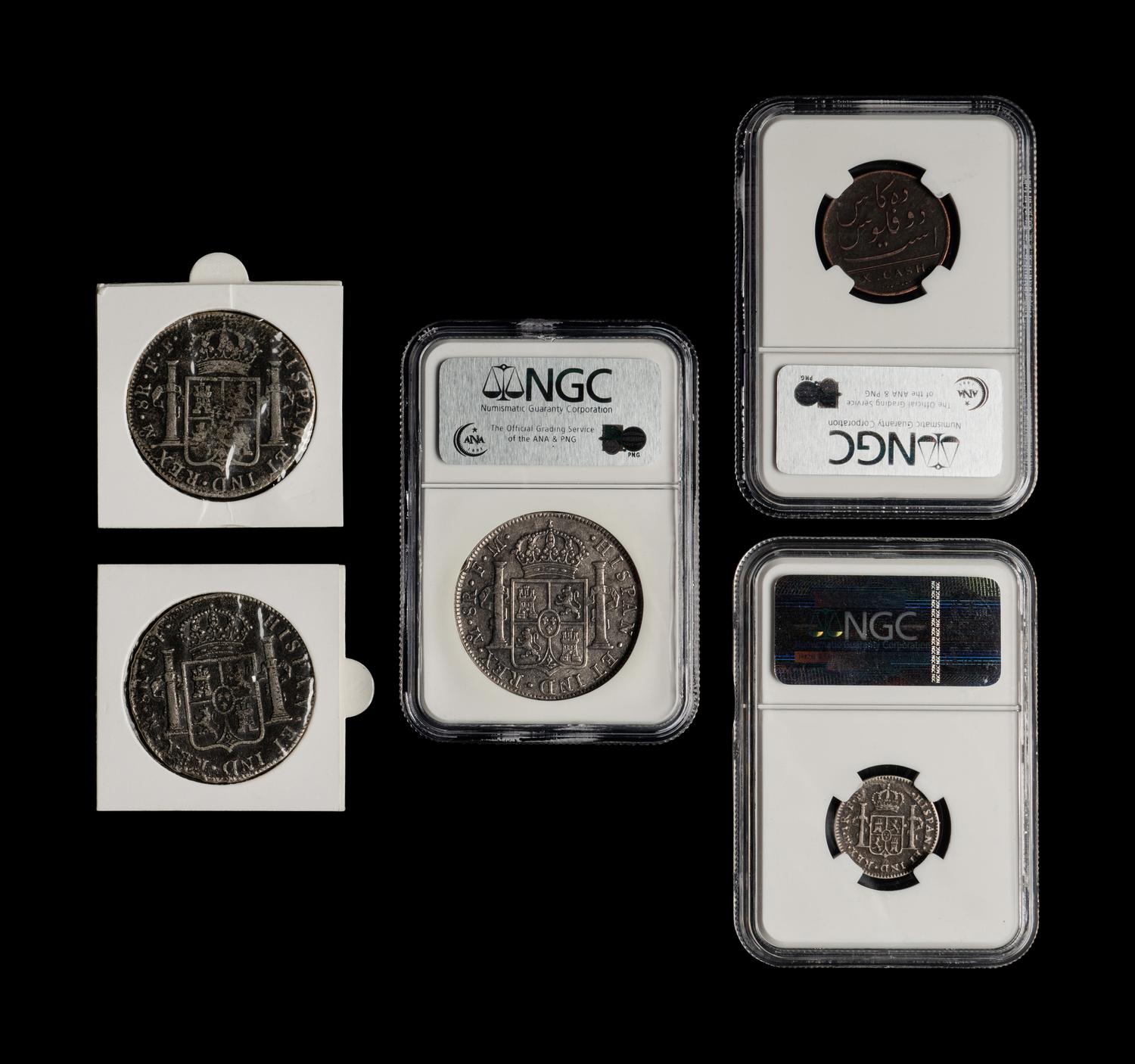 A Collection of Ten Shipwreck Coins