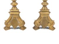 A Pair of Brass Pricket Sticks