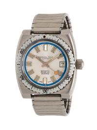 MARSHALL FIELD & COMPANY, STAINLESS STEEL 'DIVER WATCH' WITH RARE 'LOLLIPOP' SECONDS HAND