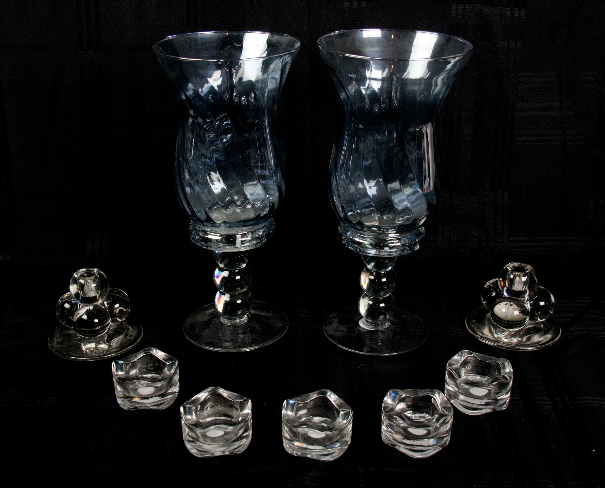 Eighteen Miscellaneous Glass Articles Height of tallest 13 inches.