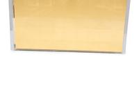 A Contemporary Lucite Enclosed Gold Leafed Rectangular Pedestal — 20th/21st Century