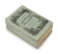 DICKENS, Charles (1812-1870). The Life and Adventures of Nicholas Nickleby . London: Chapman & Hall, April 1838 - October 1839.