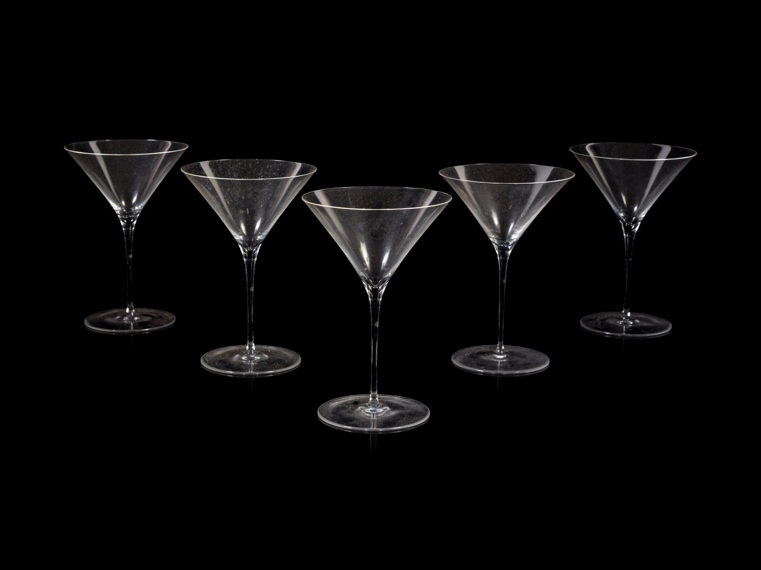 A Set of Twelve Lobmeyr Cocktail Glasses Designed by Oswald Haerdtl