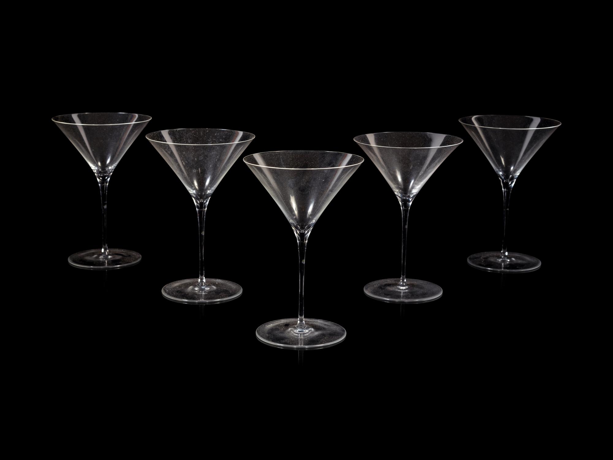 A Set of Twelve Lobmeyr Cocktail Glasses Designed by Oswald Haerdtl