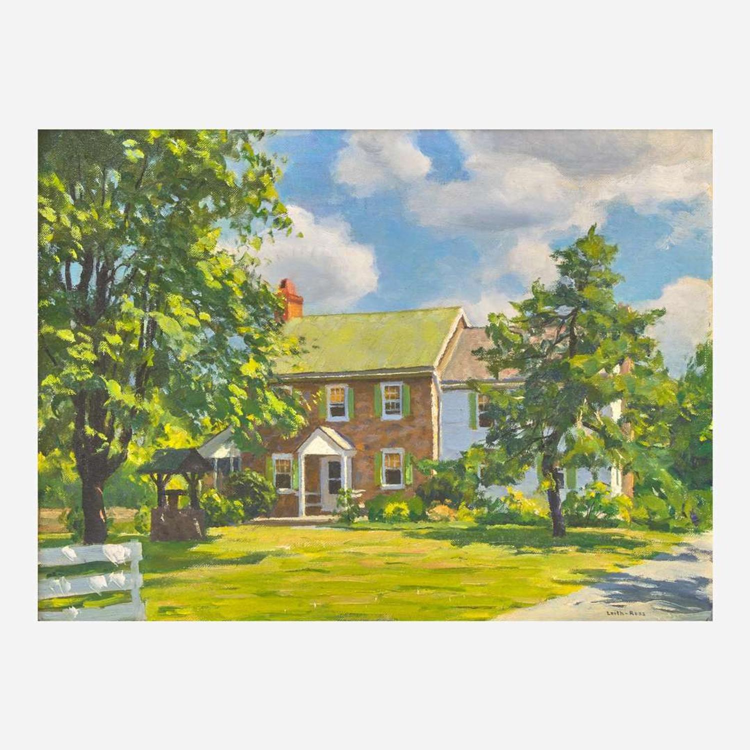 Harry Leith-Ross (American 1886-1973) The Augustine Home on Street Road