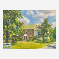 Harry Leith-Ross (American 1886-1973) The Augustine Home on Street Road