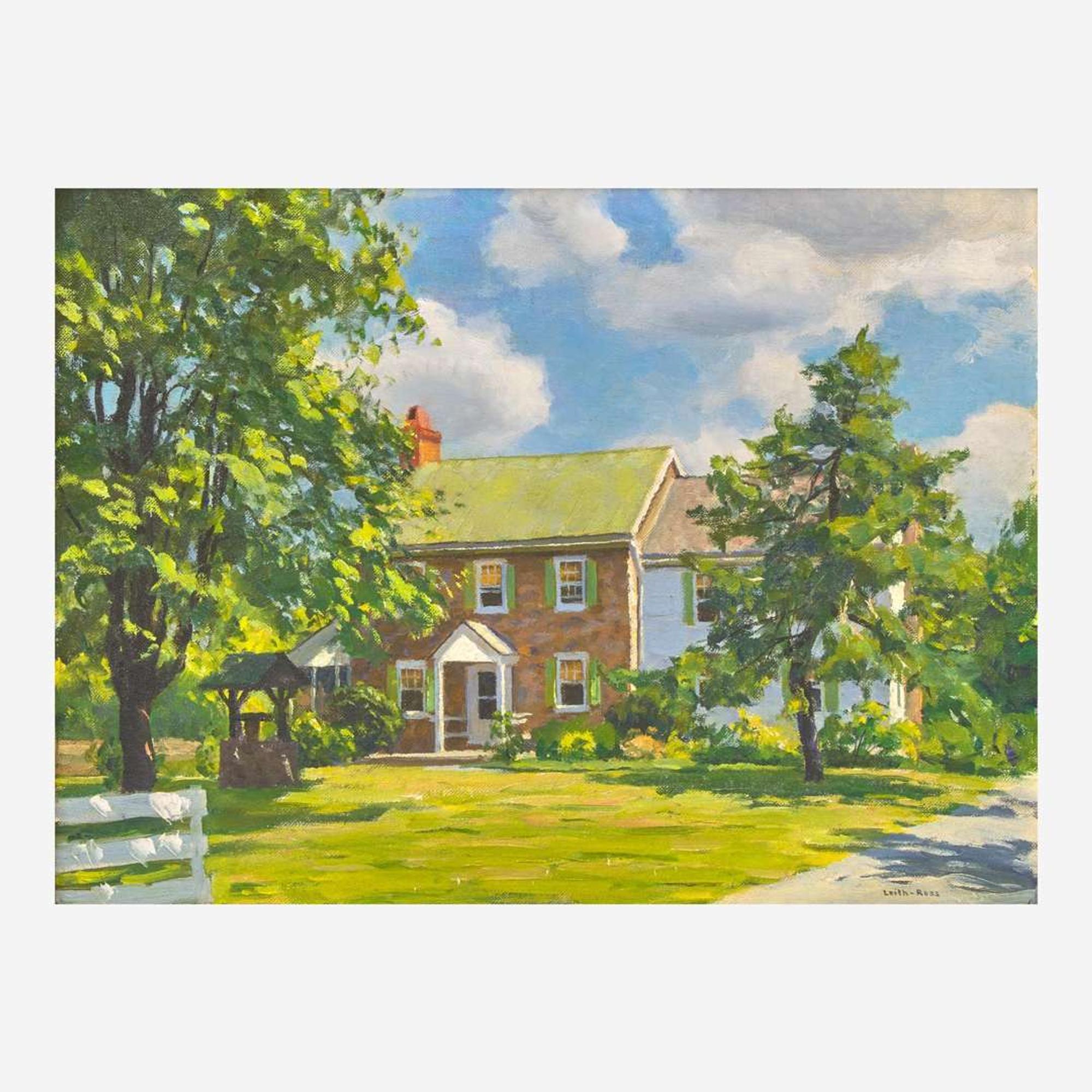 Harry Leith-Ross (American 1886-1973) The Augustine Home on Street Road