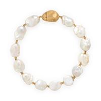 Yvel, Baroque Cultured Pearl and Yellow Gold Necklace