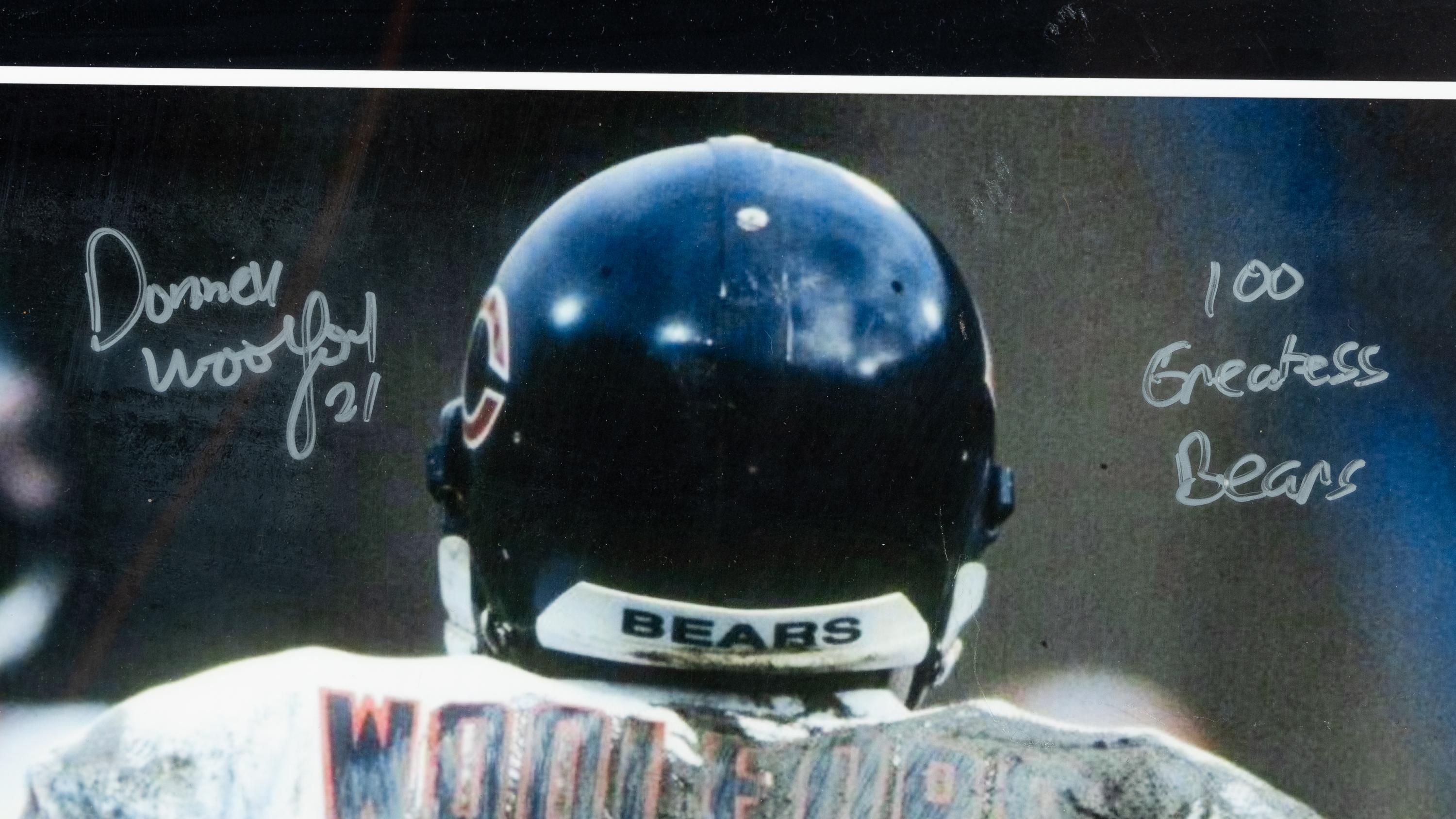 A Collection of 1990s Chicago Bears Signed Displays Including Mike Ditka and Mark Carrier