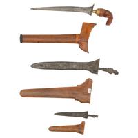 One Sumatran Keris and Two Keris Sajen