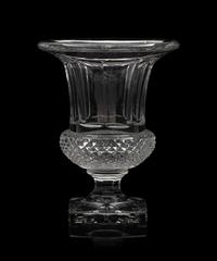 A Saint-Louis Cut Glass Versailles Vase