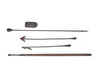 A Group Of Whaling Harpoons And A Lance With Sheath