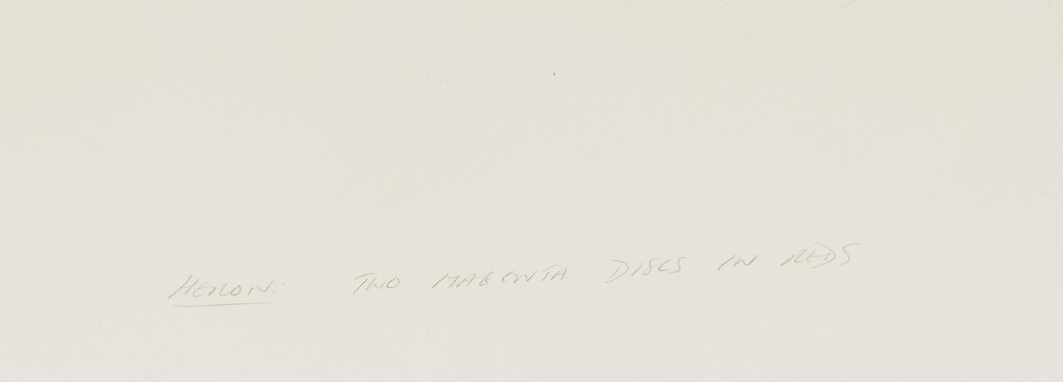 Two Magenta Discs in Dark Reds , 1970