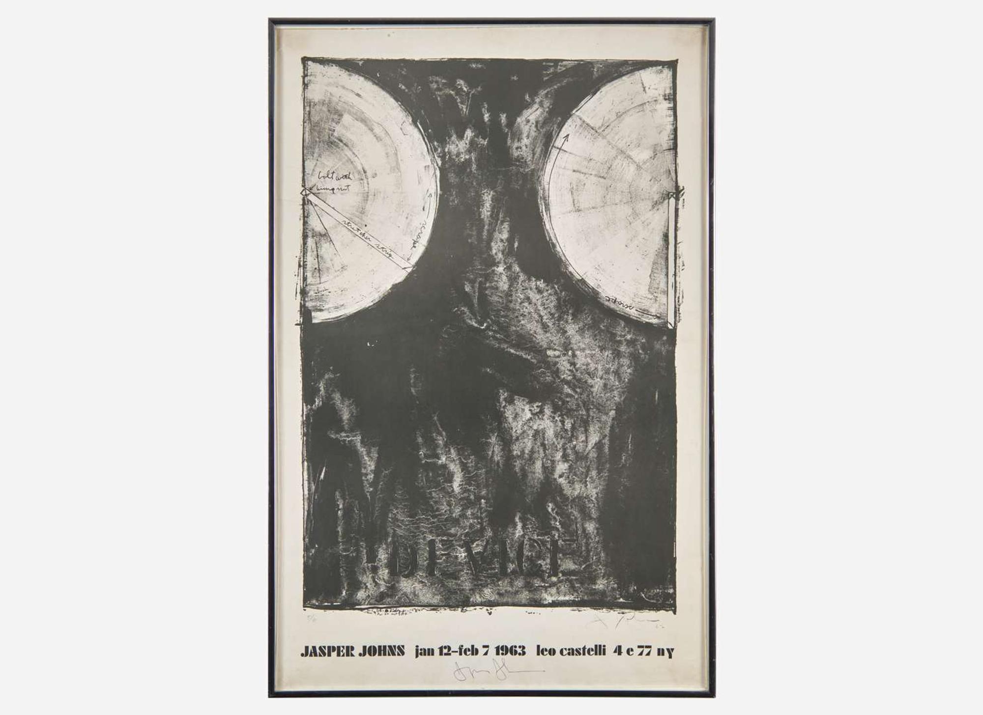 [Art] Johns, Jasper: Signed Exhibition Poster