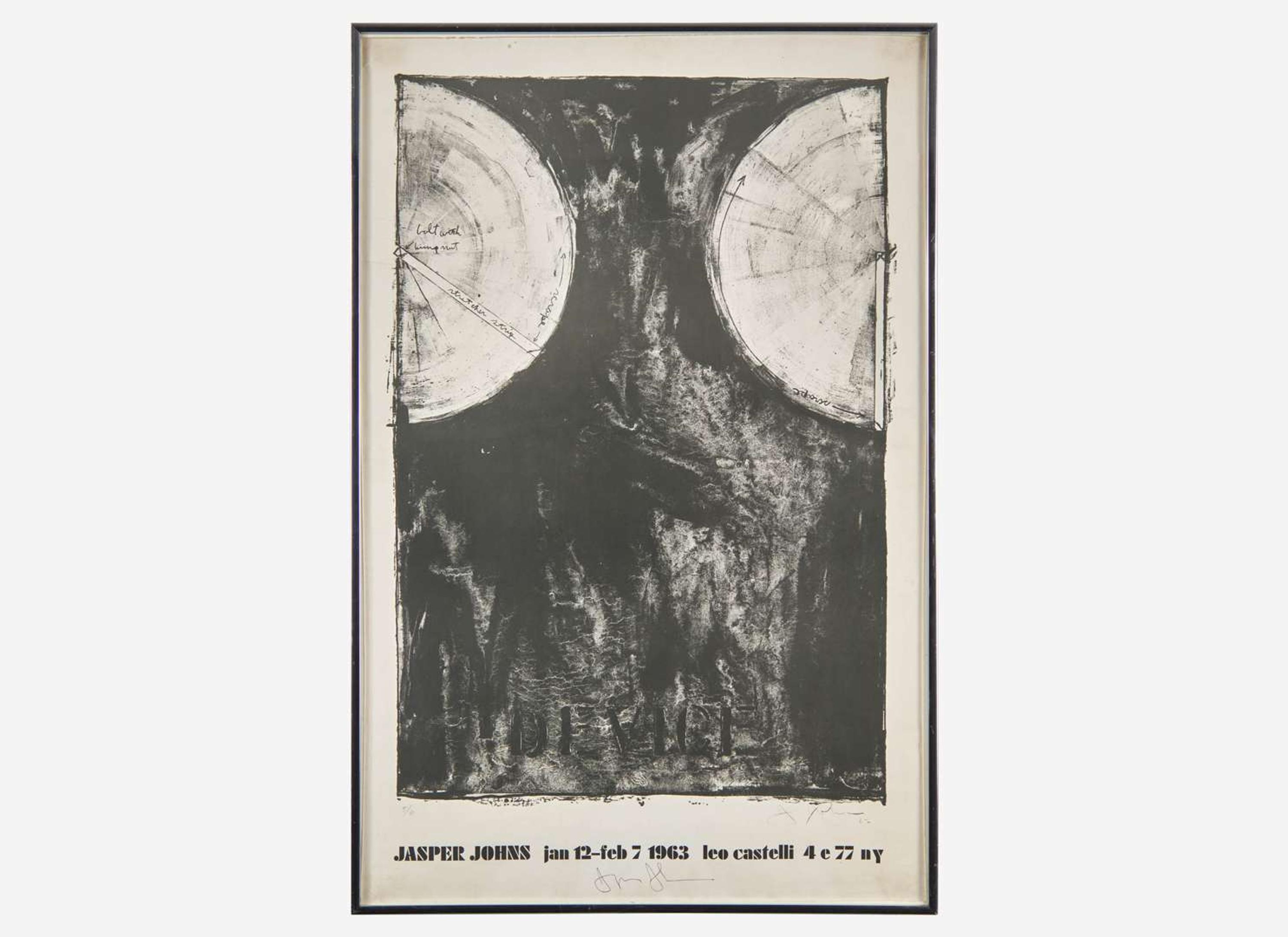 [Art] Johns, Jasper: Signed Exhibition Poster