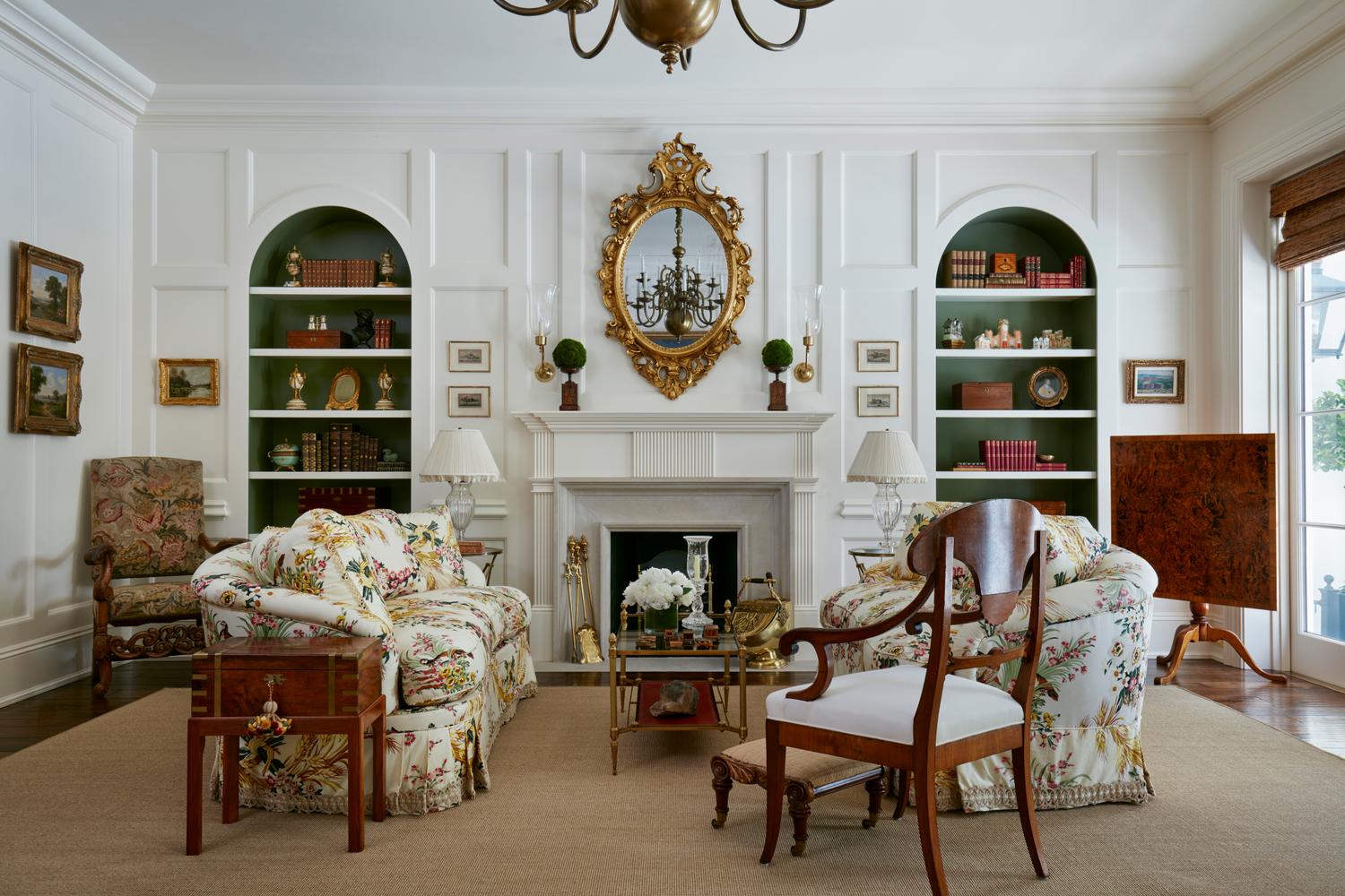 A Matched Pair of Upholstered Love Seats, One by Brunschwig & Fils — 20TH CENTURY