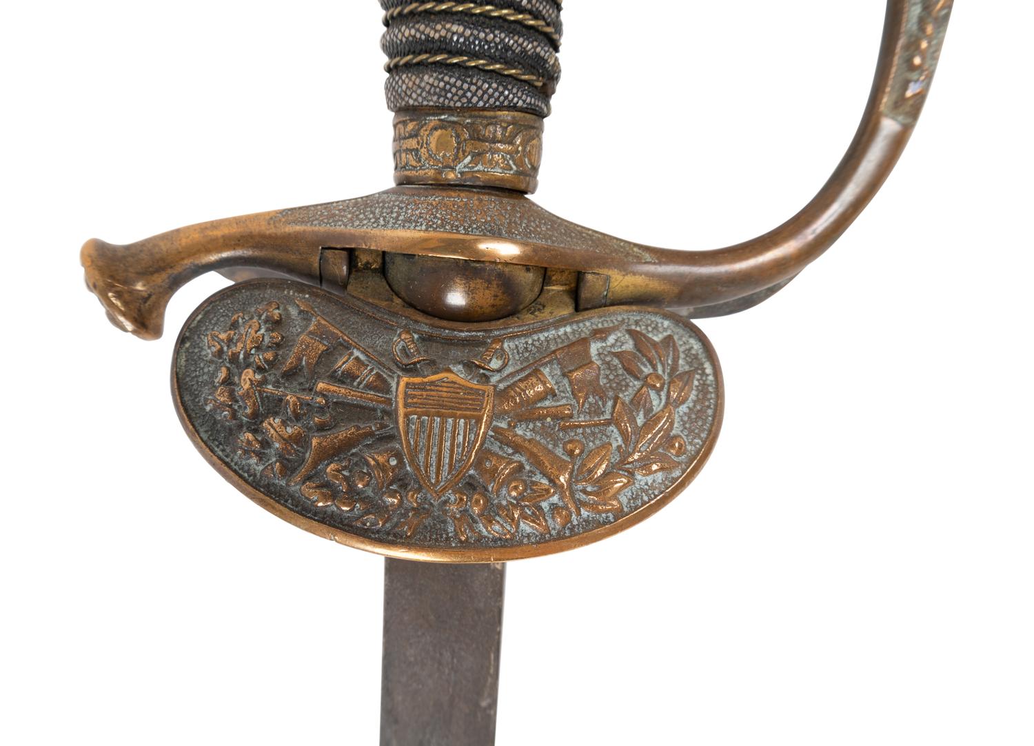 An American Brass and Shagreen Presentation Sword
