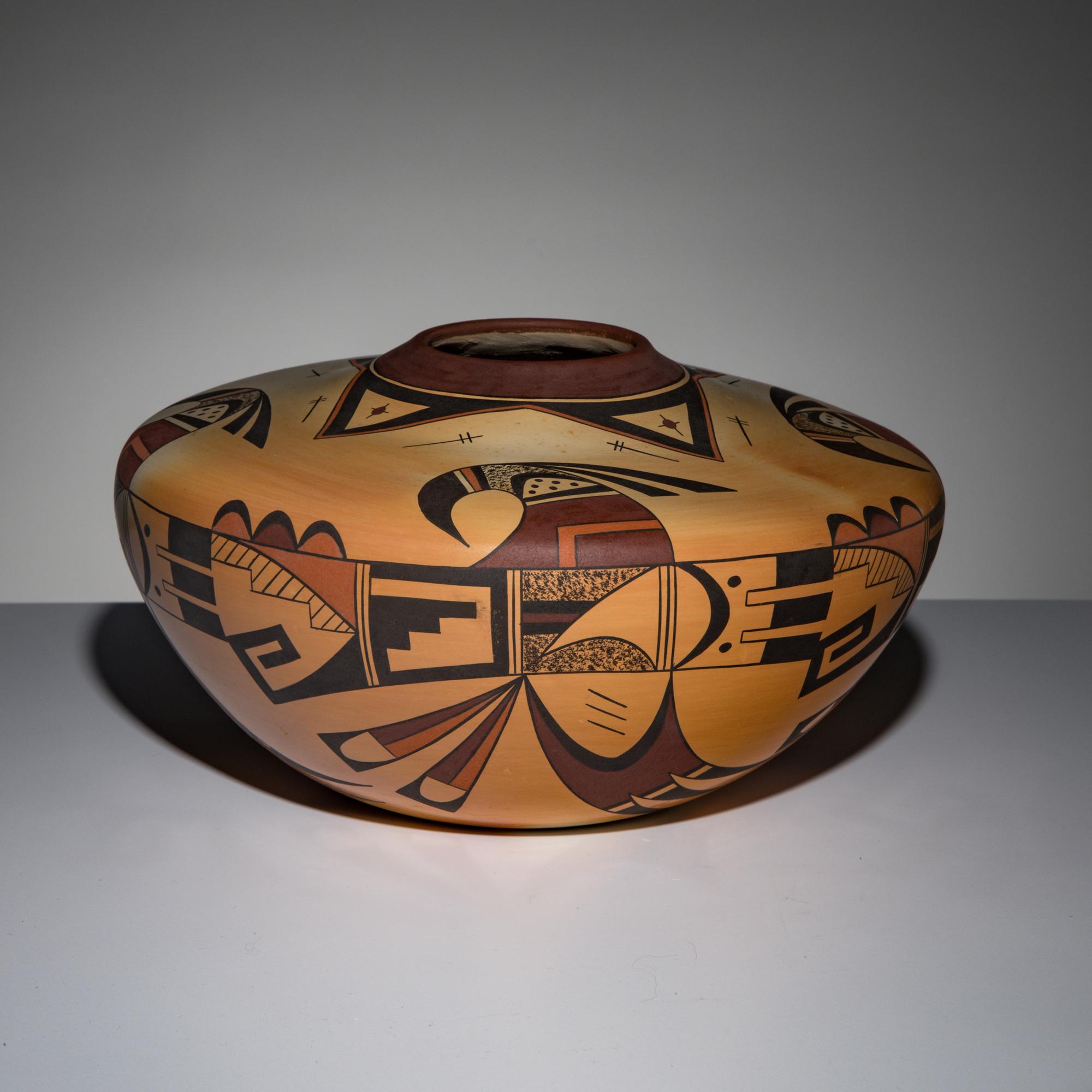 Debbie Clashin (Hopi-Tewa, b. 1969) — Polychrome Pottery Jar, 2023
