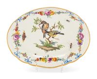 A Meissen Porcelain Ornithological Platter