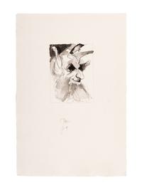 MOSER, Barry. 3 original pen & ink with wash and pencil drawings for Eight Wood Engravings on a Theme of Pan. [1980]. Each ca 285 x 195 mm. On watercolor paper. Each signed and captioned in pencil.