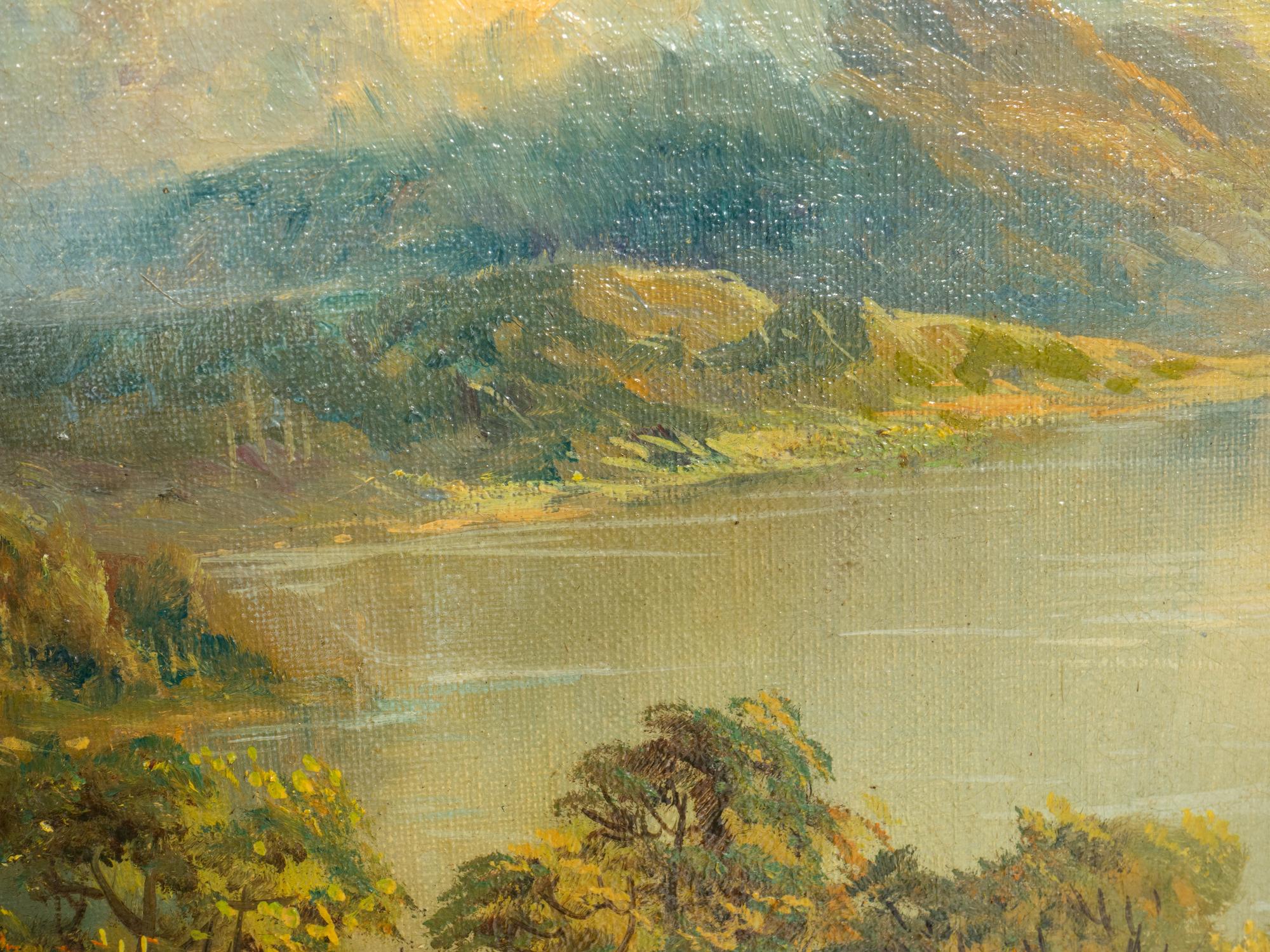 Francis E. Jamieson and G. Galvi, 20th Century Mountainous Landscapes (two works) oil on canvas and oil on panel 16 x 24 inches and 6 x 12 inches.