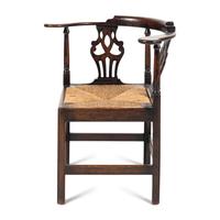 A George II Oak Corner Chair