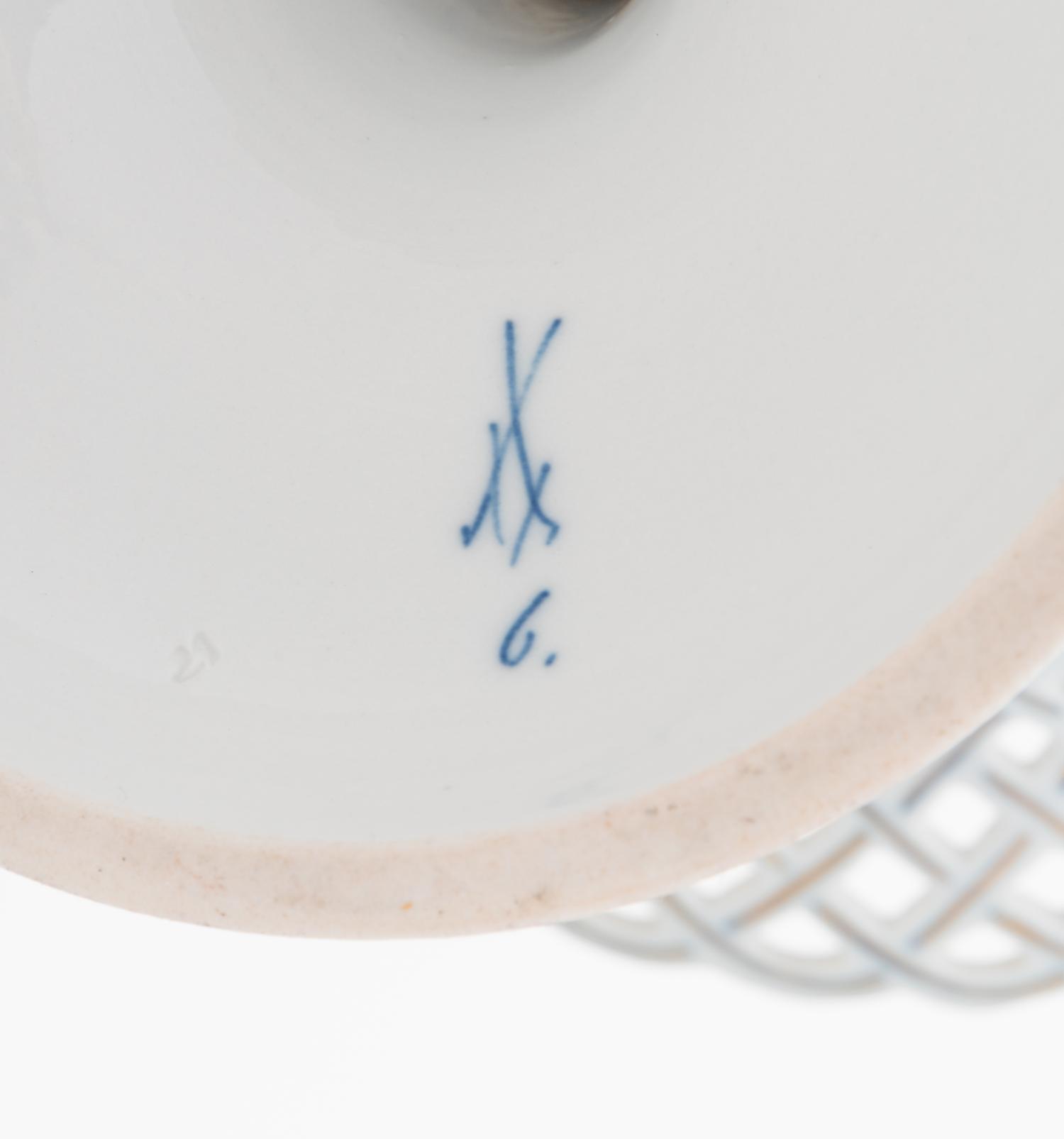 A Pair of Meissen Porcelain Tazze