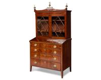 A Federal Inlaid Mahogany Secretary Desk