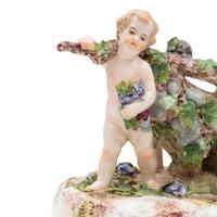 A large French Porcelain Centerpiece
