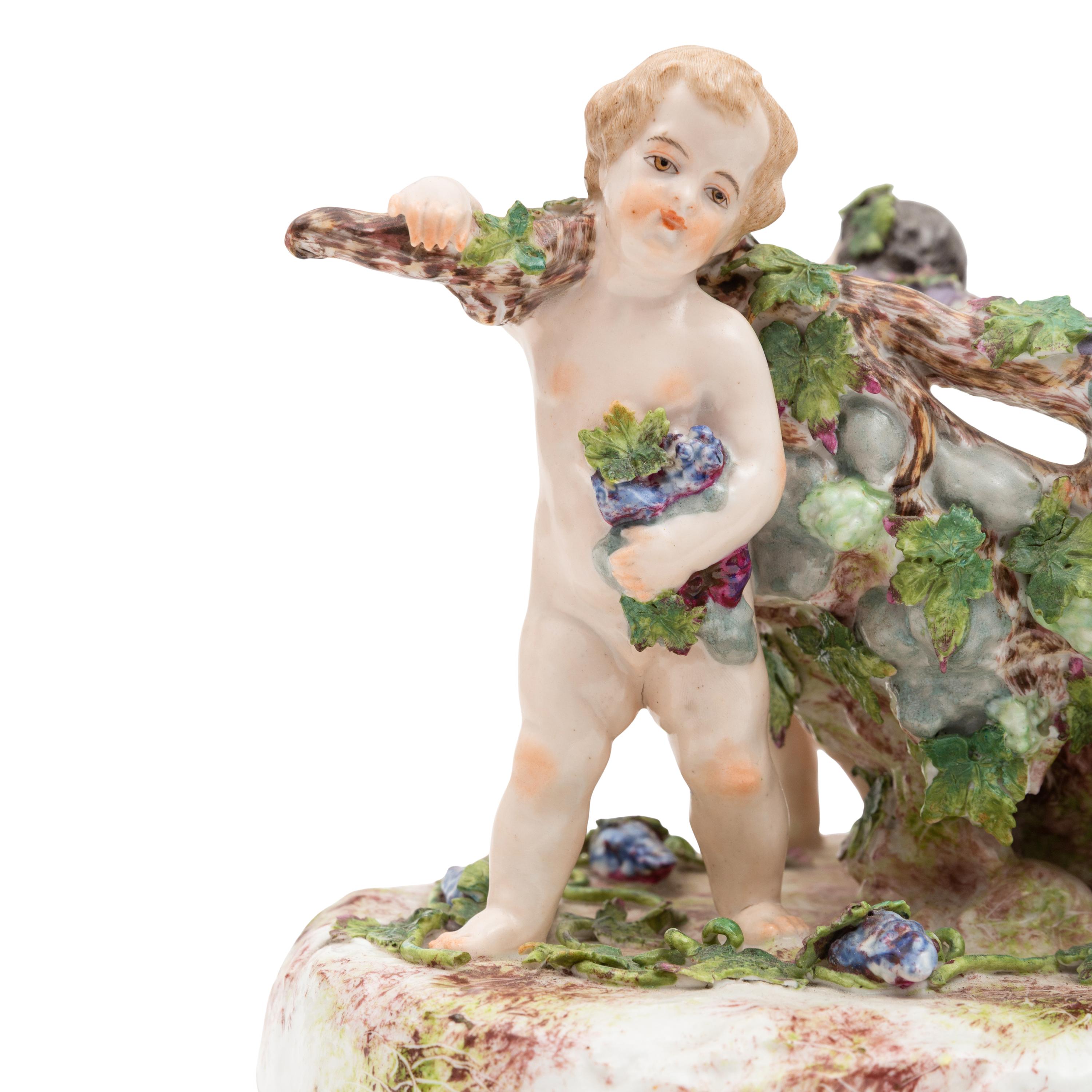 A large French Porcelain Centerpiece