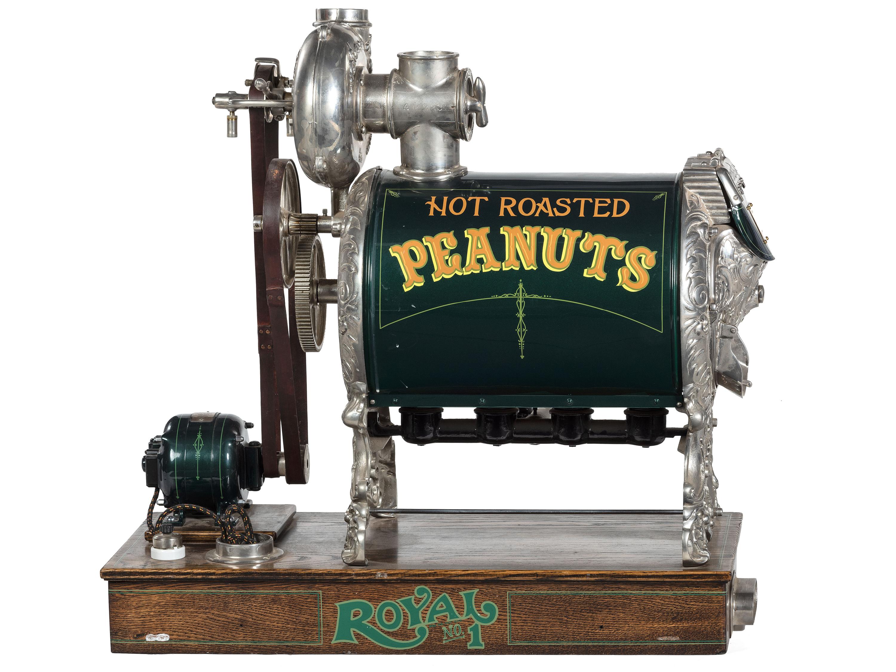 A Royal No. 1 Belt Motor Operated Peanut Roaster