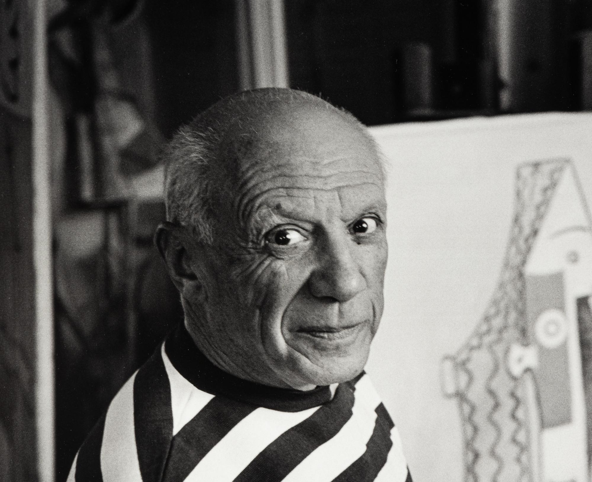 René Burri (1913-2014) Pablo Picasso, Villa "La Californie", 1957; and volume, Koetzle, "René Burri Photographs," 2004