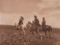 CURTIS, Edward (1868-1952), photographer. A group of 2 portfolio photogravures featuring Apsaroke subjects.