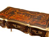 A Louis XV Style Gilt Bronze Mounted Marquetry Bureau Plat, 20th Century
