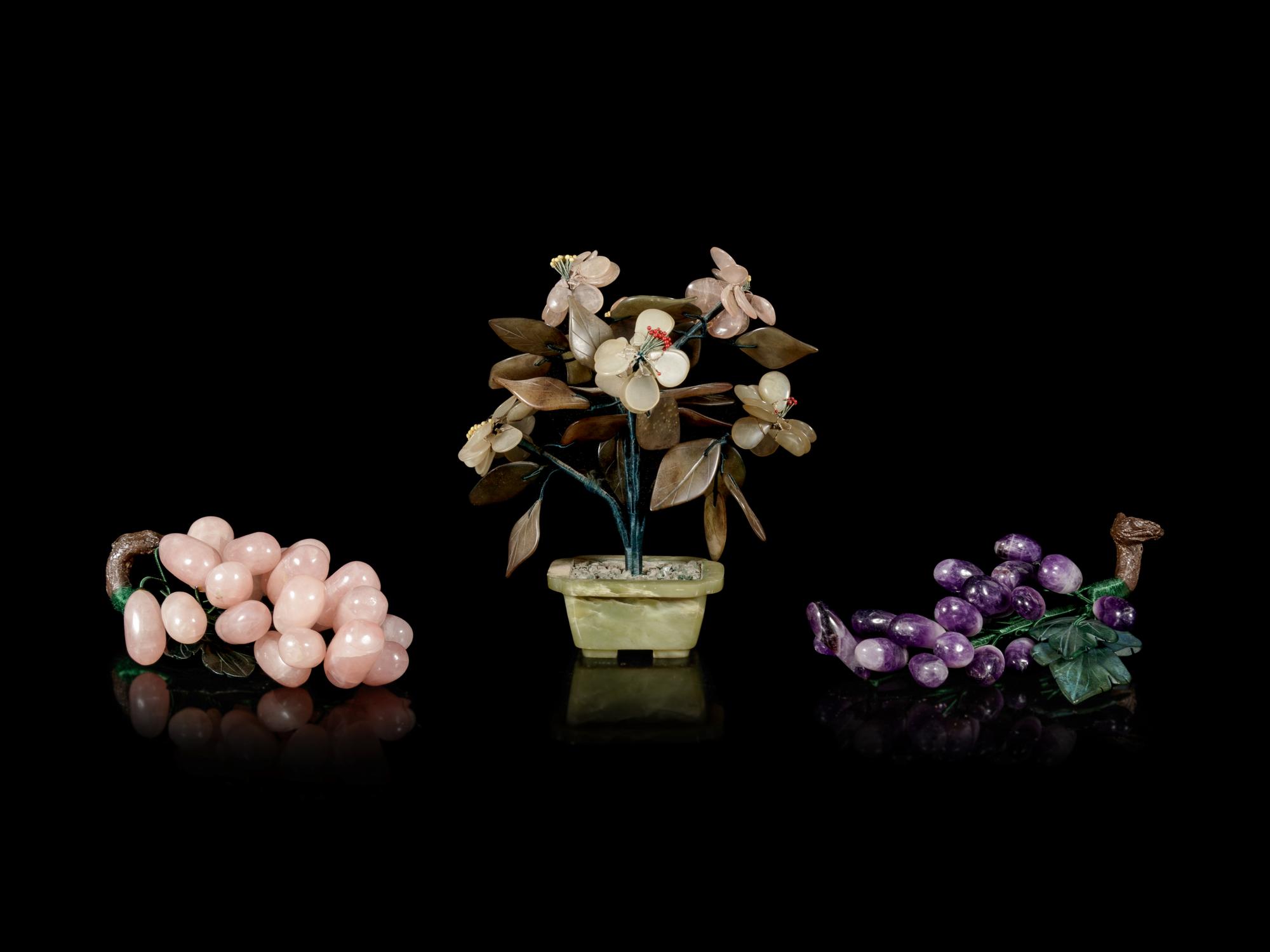A Chinese Jade and Hardstone Penjing
