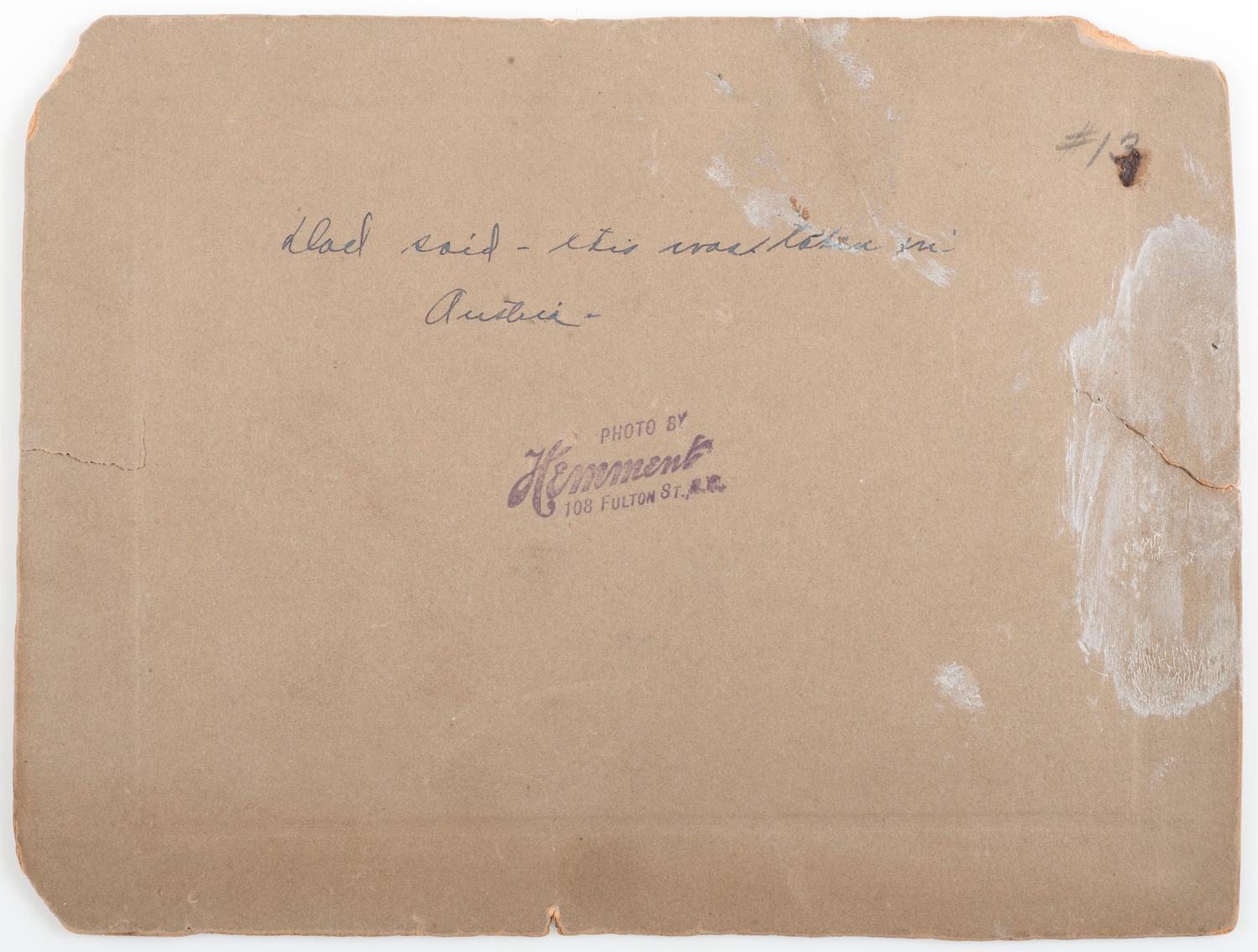 [WILD WEST SHOWS]. William F. "Buffalo Bill" Cody signed and inscribed large format photograph. New York: Hemment Studios.