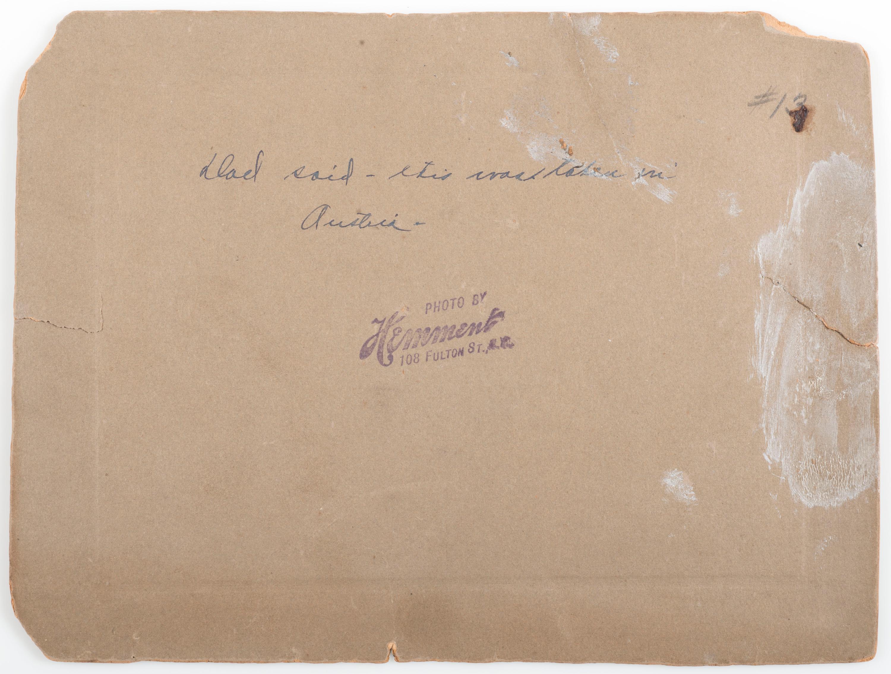[WILD WEST SHOWS]. William F. "Buffalo Bill" Cody signed and inscribed large format photograph. New York: Hemment Studios.