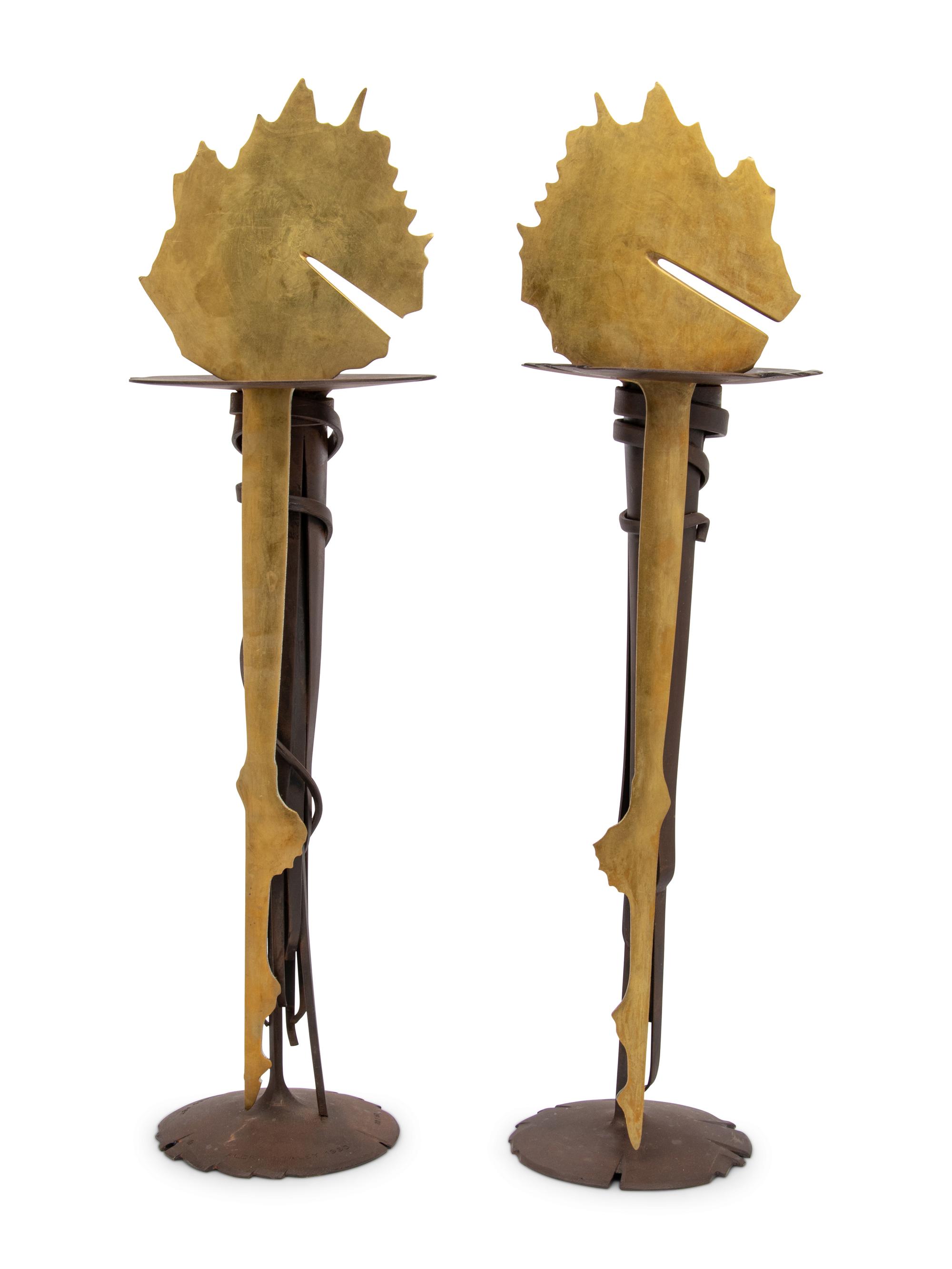 Pair of Sunrise Candleholders, 1993 designed for the American Ballet Theater edition 20/50