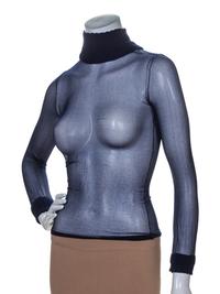 A Courreges Navy Sheer Top,
