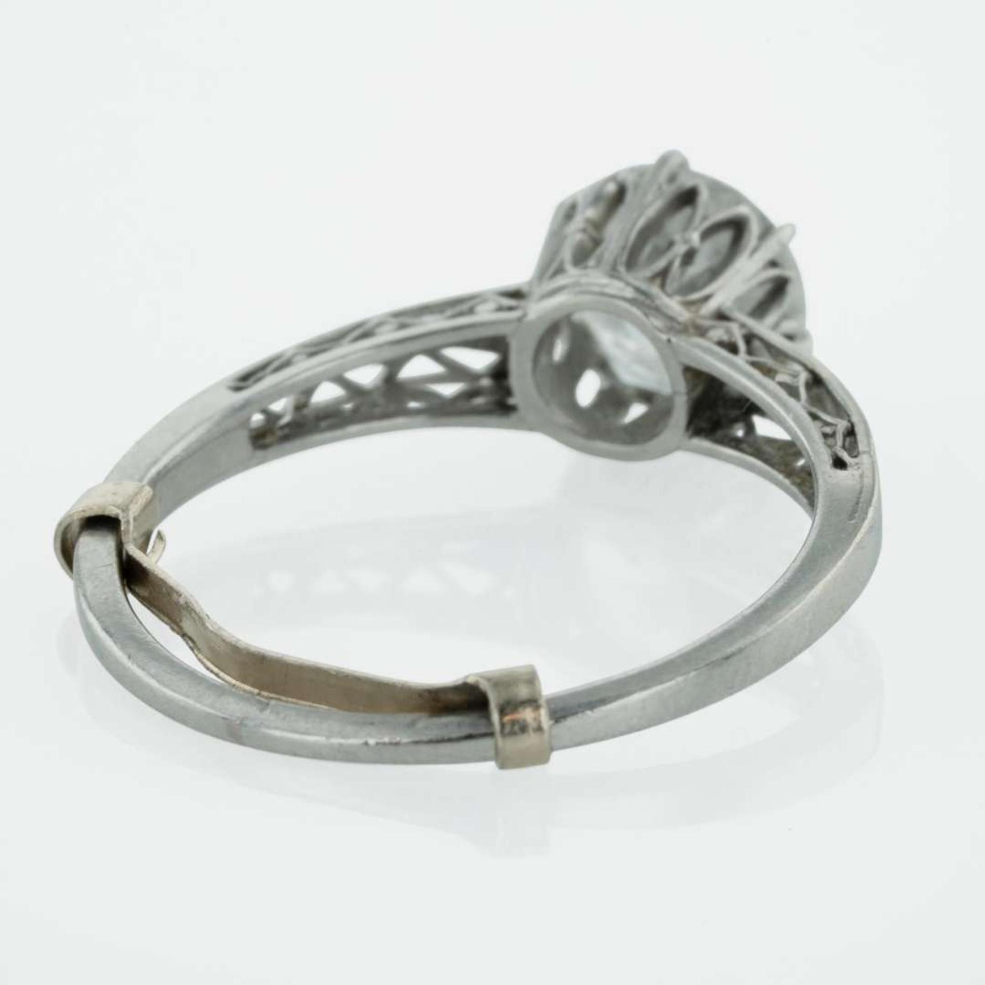 A Platinum and Diamond Ring